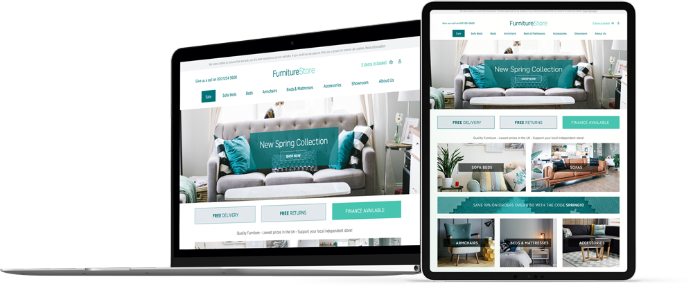 WebSystem Websites for Furniture Retailers WebSystem by RetailSystem